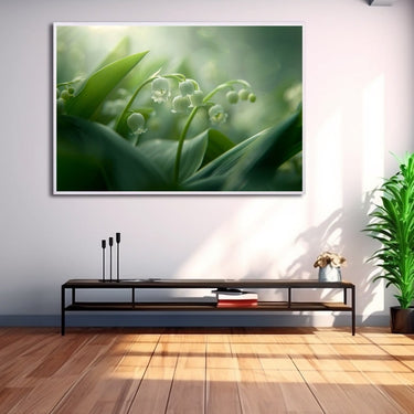 Green Flower Painting